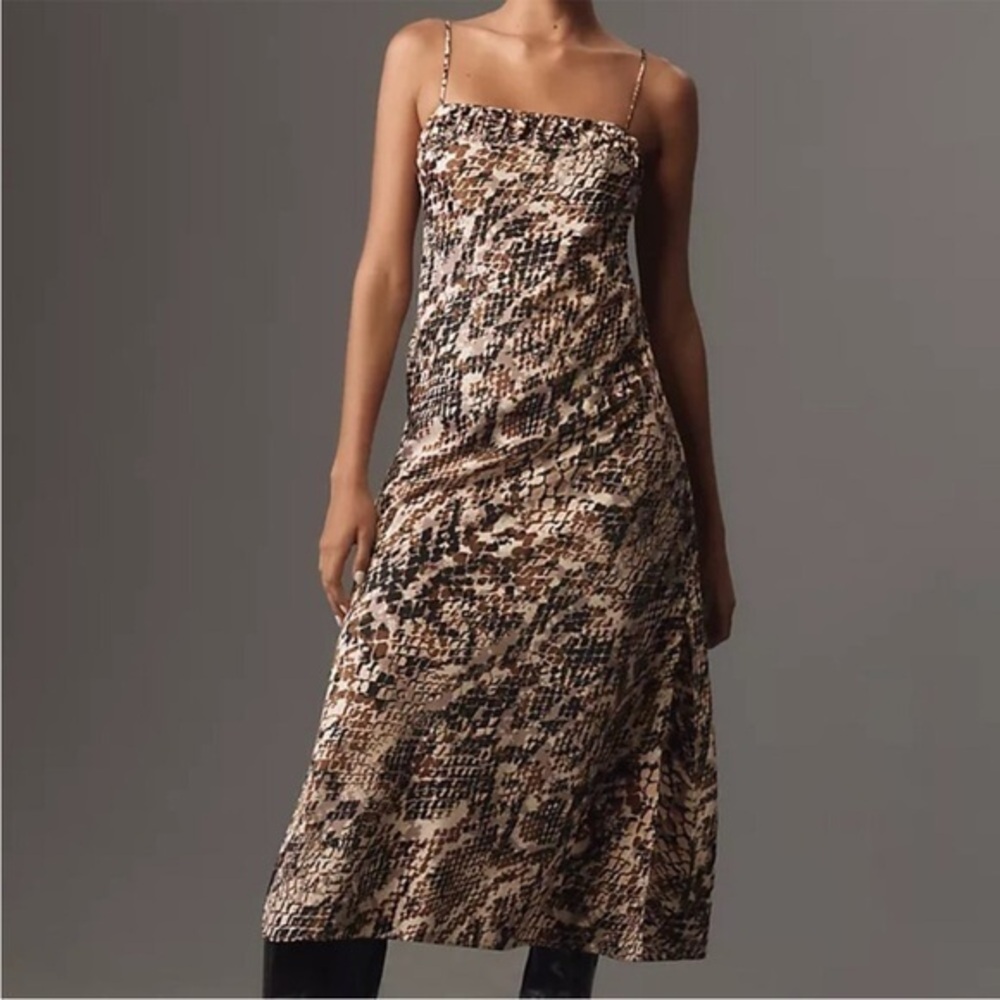 By Anthropologie Square-Neck Slip Dress SIZE XL
